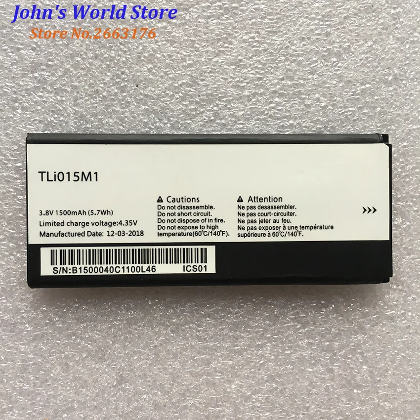 Новый 1500 мА/ч TLi015M1 Tli015M7 батарея для чехол с откидной крышкой Alcatel One Touch Pixi 4 4034A PIXI