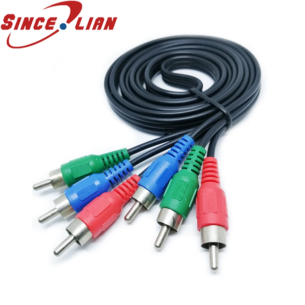 3RCA папа к 3 RCA композитный аудио конвертер видео AV кабель Разъем 3X цифровая камера
