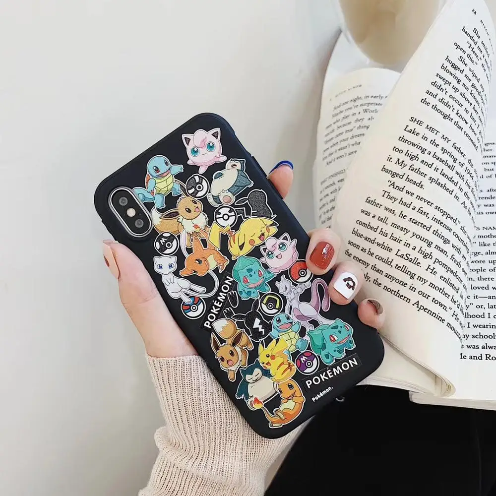 Милый чехол с мультяшным рисунком для Apple iphone 6 6s 7 8 Plus X XR XS Max необычная задняя