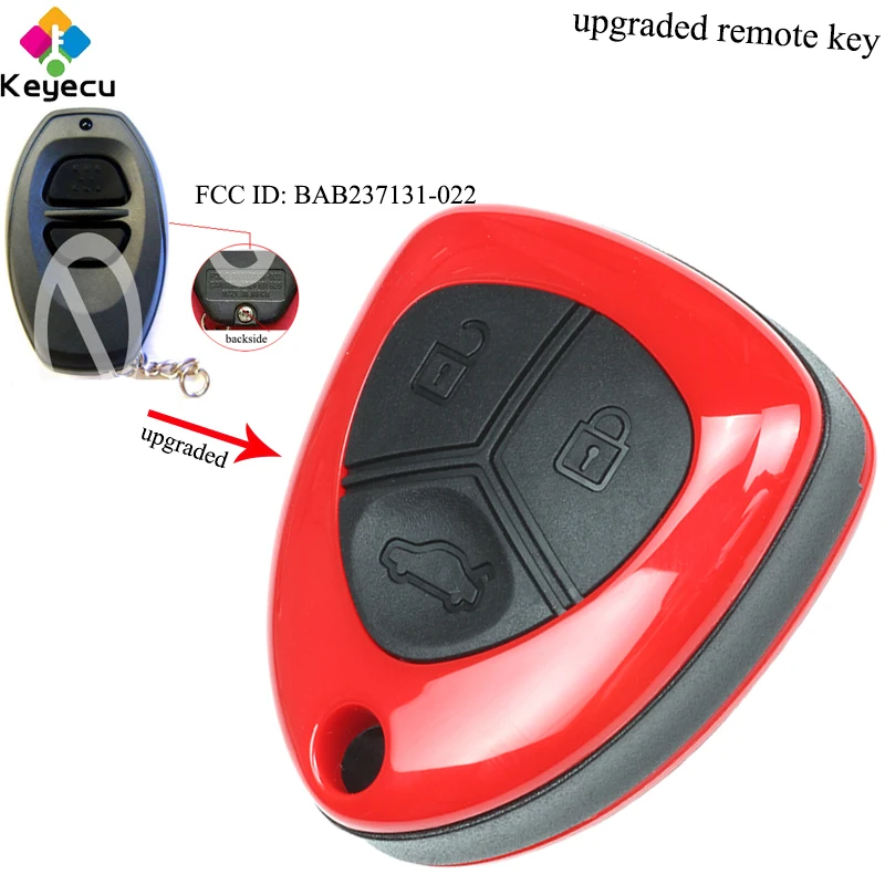 

KEYECU Replacement Upgraded Remote Car Key With 3 Buttons & 304MHz - FOB for Toyota FCC ID: BAB237131-022 RS3000 Security System