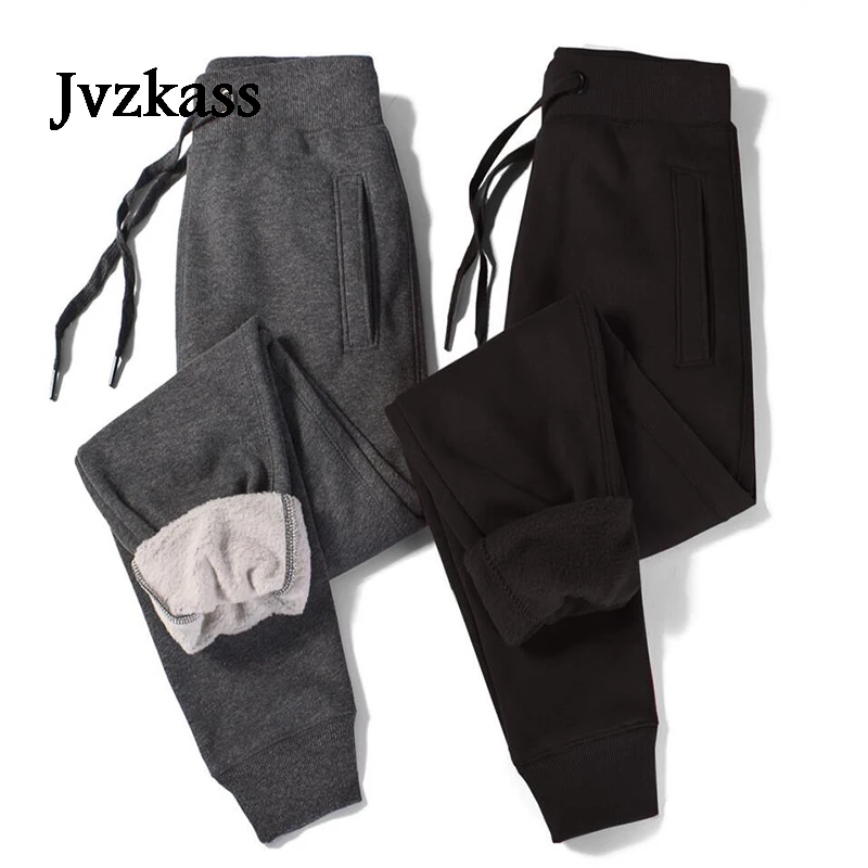 Jvzkass плюс бархатные утепленные спортивные брюки женские 2018 зимние Новые