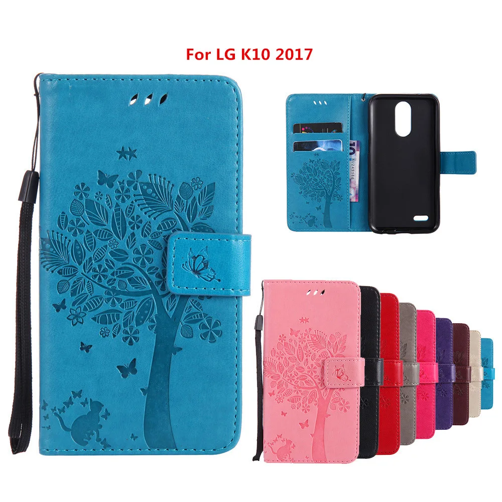 Чехол для LG K10 2017 роскошный кожаный чехол-кошелек с откидной крышкой K 10 M250N M250 X400