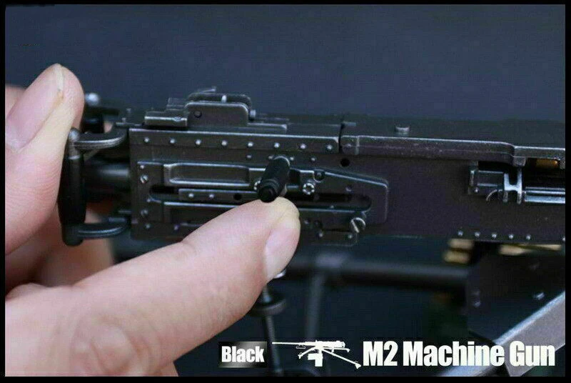1/6 фигурка солдата сцены аксессуары M2 Браунинг пулемет модель ZY8031 черный/пустыня