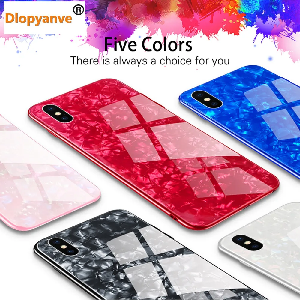 Новый роскошный чехол из закаленного стекла для Samsung S8 S9 Plus Note 8 9 Жесткий