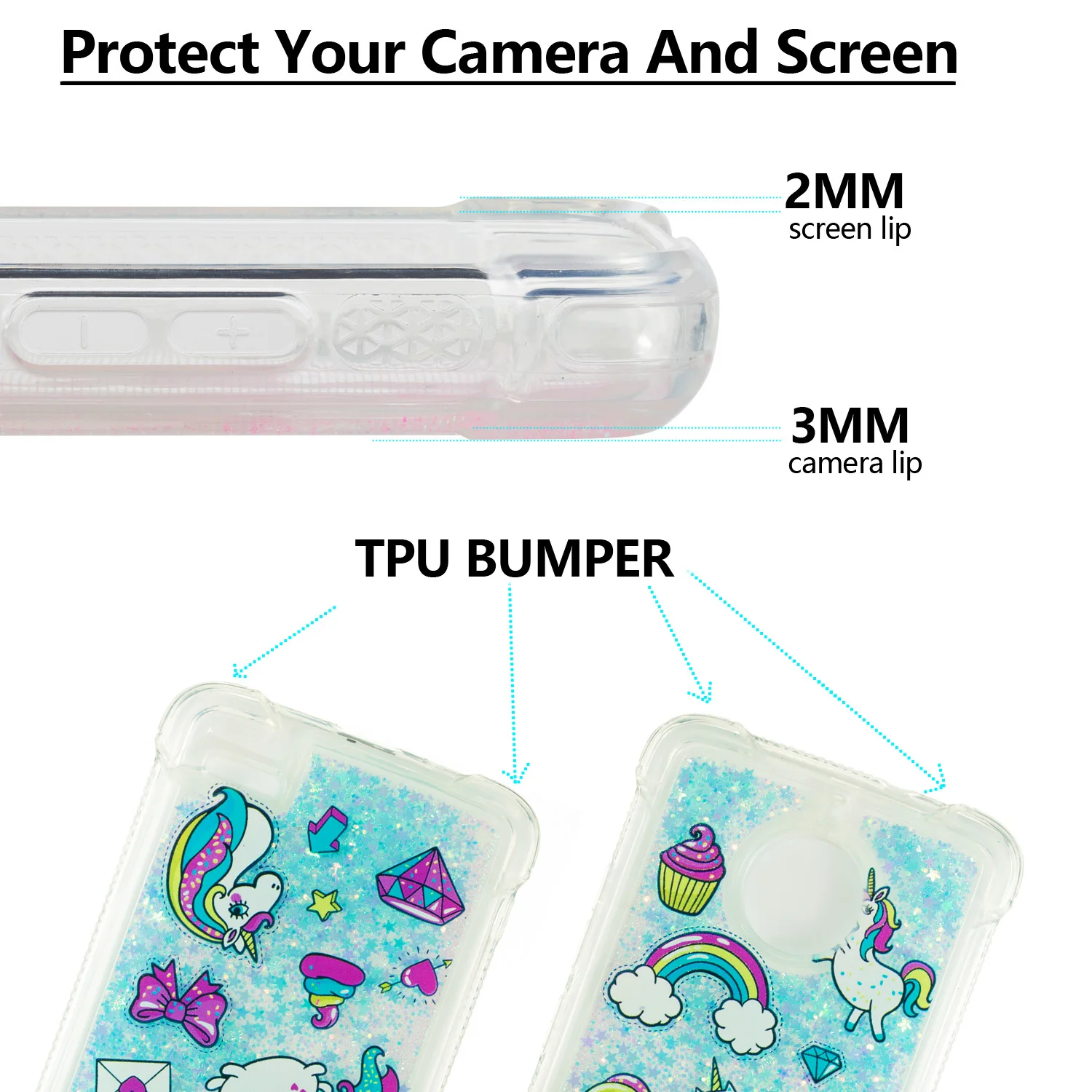 Чехол-бампер для Motorola Moto E4 Dynamic Love Heart quicksand мягкий силиконовый чехол из ТПУ E 4 XT1762