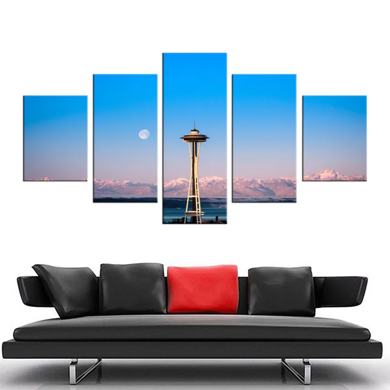 5 шт./компл. Картина на холсте украшение стену современное небо Художественная