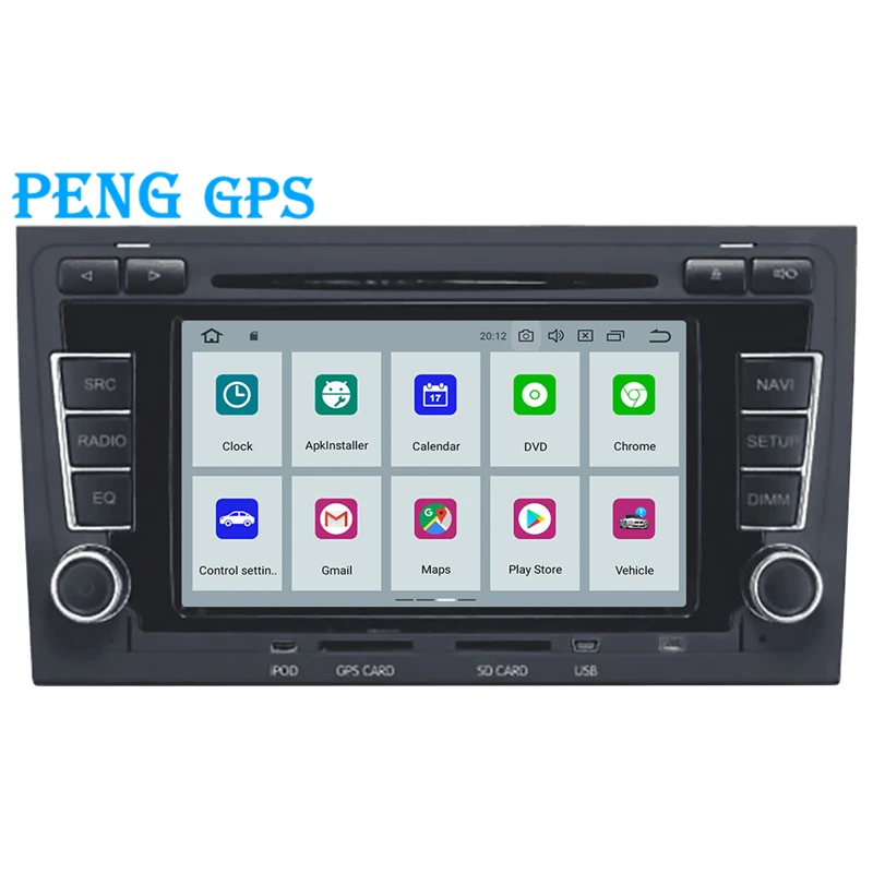 Автомобильный CD проигрыватель на Android 9 0 с GPS навигацией для Audi A4 S4 RS4 2003 2012