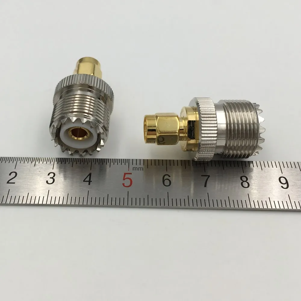 2 шт латунный UHF SO 239 SO239 разъем Мама папа коаксиальный адаптер|Соединители| |