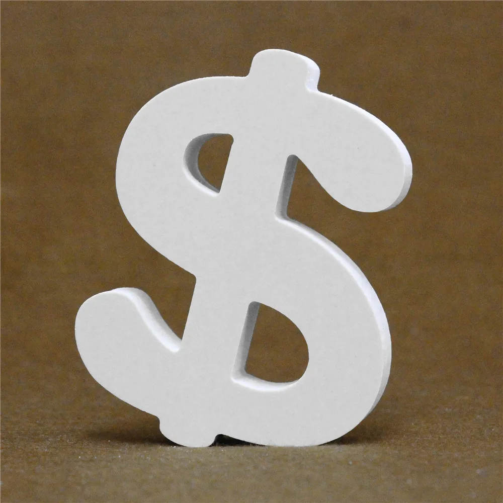 Diy Freestanding thick 15MM Wood Wooden Letters White Alphabet Wedding Birthday Party Home Decorations Personalised Name Design