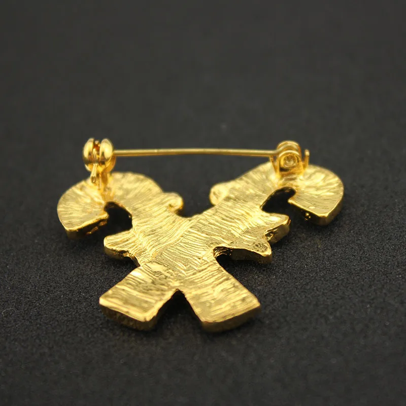 Модные Рождественские Броши для женщин 2017 хрустальные броши в виде Санта Клауса