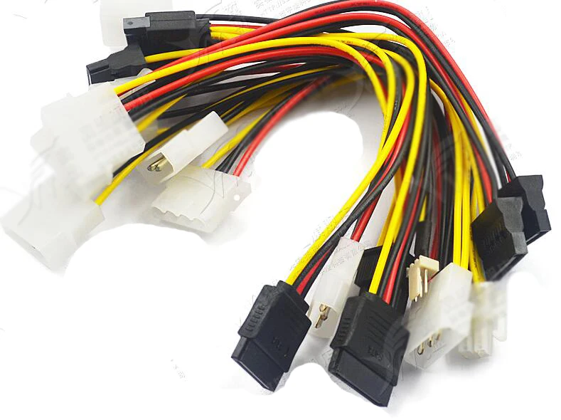 Sata кабель питания одна минута две 6P Turn Ide4 10 12P материнская плата твердотельный