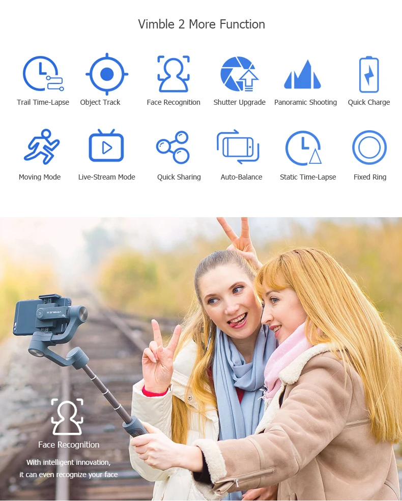 Feiyutech FY vimble 2 Gimbal ручной 3 оси продлить стабилизатор для iphone 6/7 X телефон для samsung смартфон PK Zhiyun Smooth Q
