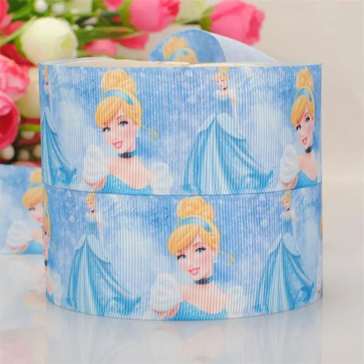 1/2 " 38mm many Princess cartoon ribbon printed grosgrain tape DIY haibows Free shipping | Дом и сад