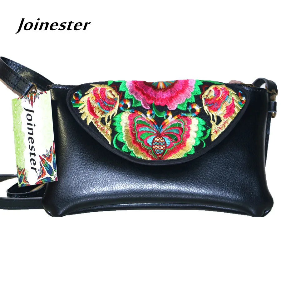 Женский кошелек в этническом стиле с цветочной вышивкой клатч для телефона