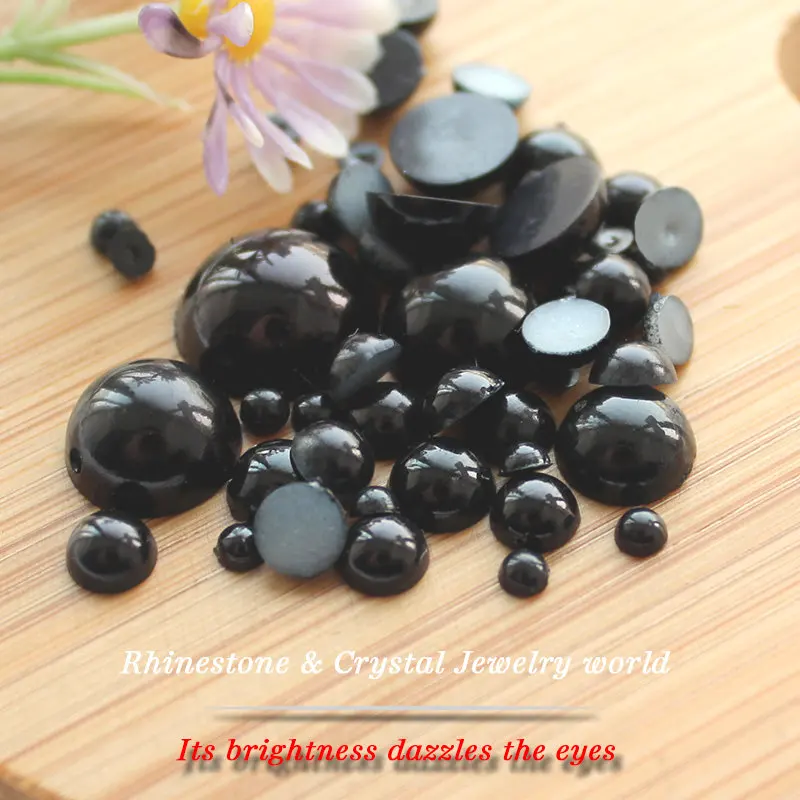 Полукруглые бусины из АБС пластика для поделок 100 5000 штук 2 мм 14 мм|accessories accessories|resin