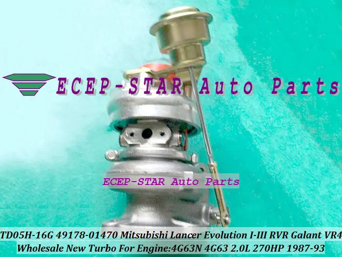 TD05-16G 49178-01470 4917801470 MR239345 турбо для Mitsubishi Lancer Evolution I II III RVR Galant VR4 1987-93 4G63N 2.0L 270HP |