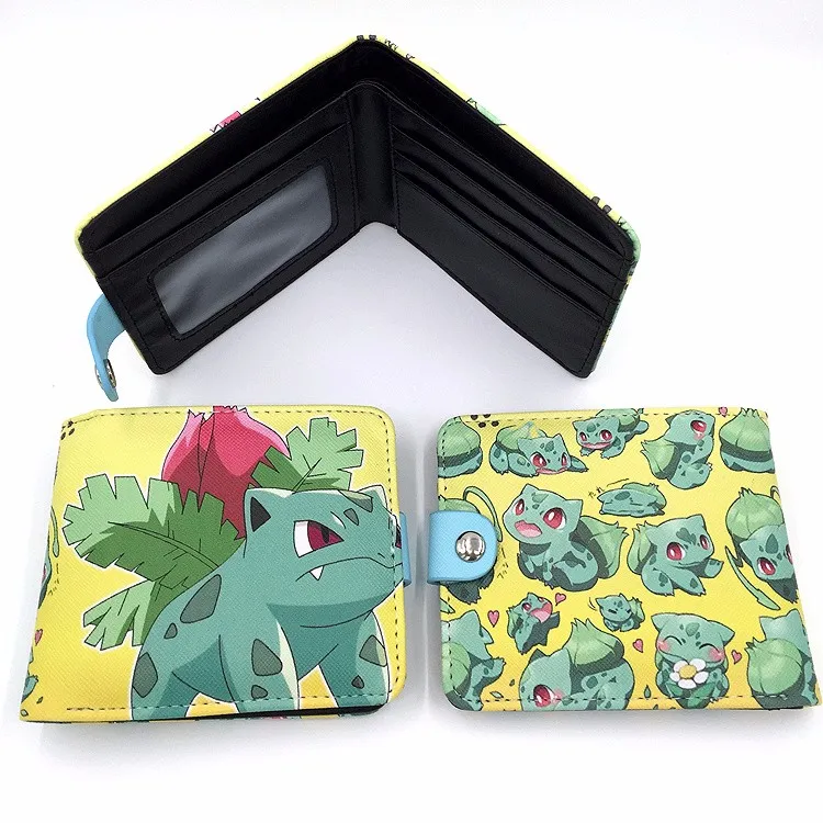 Ivysaur Милые кошельки Pokemon go, comic, Mewtwo, Squirtle, Jigglypuff, женский, мужской кошелек, pokemon ball, кошелек для фанатов Пикачу - Цвет: Ivysaur
