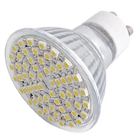 6xgu10 SMD3528 60 светодиодов 220 В-240 В gu 10 Точечный светильник светодиодный потолочный