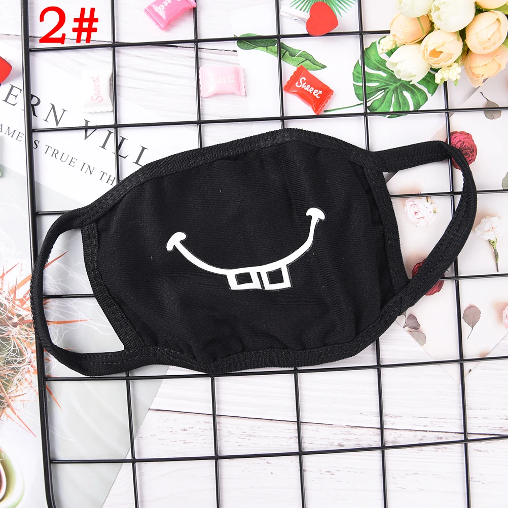 1 шт. кавайная противопылевая маска хлопковая для губ милая унисекс мультяшная