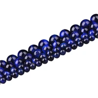 natural stone blue lapis lazuli tiger eye agates round loose beads 15 strand 4 6 8 10 mm pick size diy charm bracelet making
