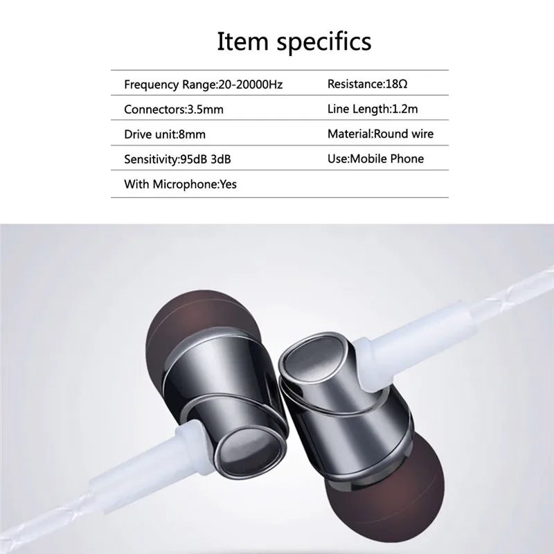 Оригинал TTLIFE Марка 3.5 мм наушники-Вкладыши Наушники с Технологией Super Clear Bass