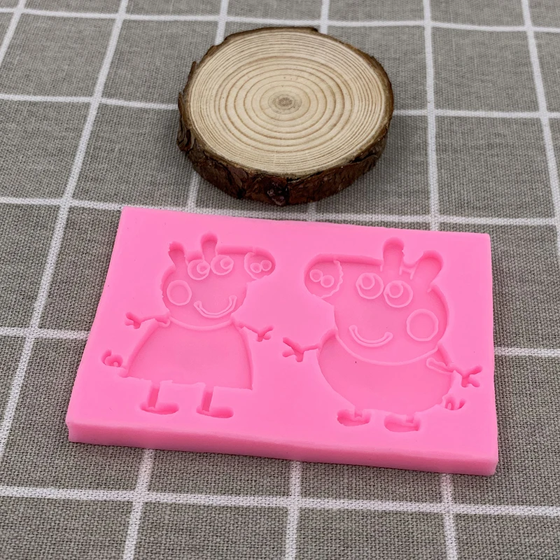 Мультфильм Свинья силиконовые формы день рождения инструменты для украшения
