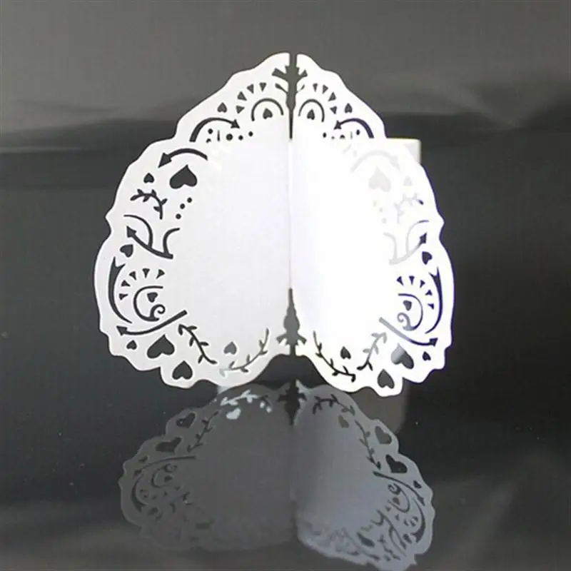 50 шт. кольца для салфеток с лазерной обрезкой обедов обеденных столов кольцо