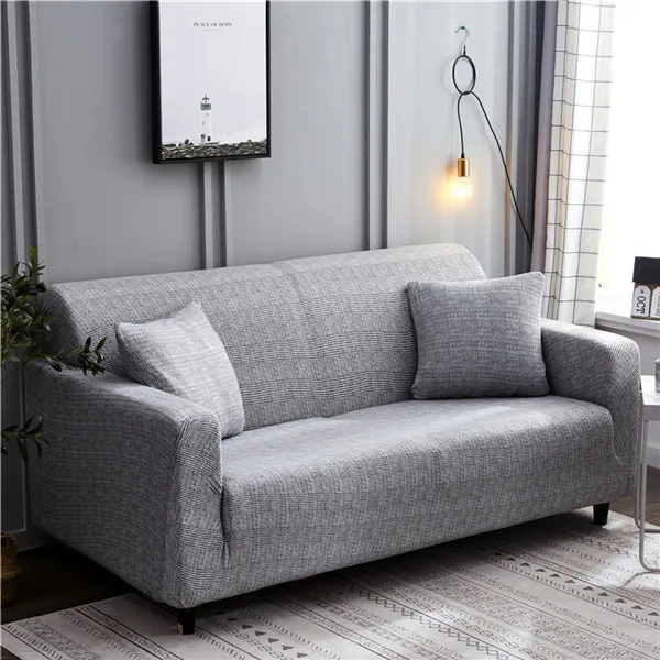 Color 18 Stretch Armchair Slipcovers Elastic Sofa Cover for Living Room All-inclusive Sectional Couch Cover Single/Two/Three/Four-seater - Цвет: Color 18