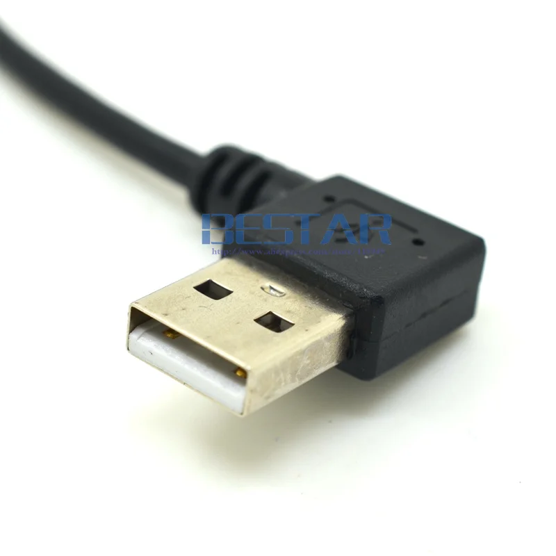Мужской правый угловой USB2.0 поворот налево мини USB 90 градусов левый Поворот на