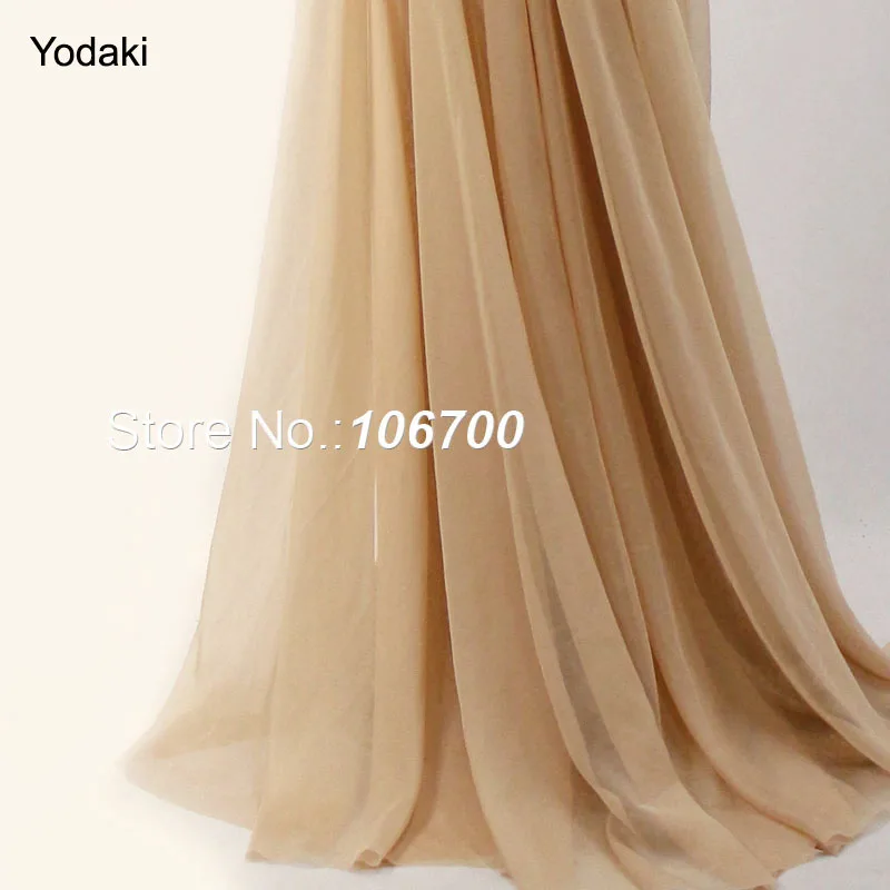 Arabian Style Crystal Beading Evening Dresses Full Length Sleeve Black Illusion High Neck Chiffon Prom Gown 1122 - Цвет: Шампанское