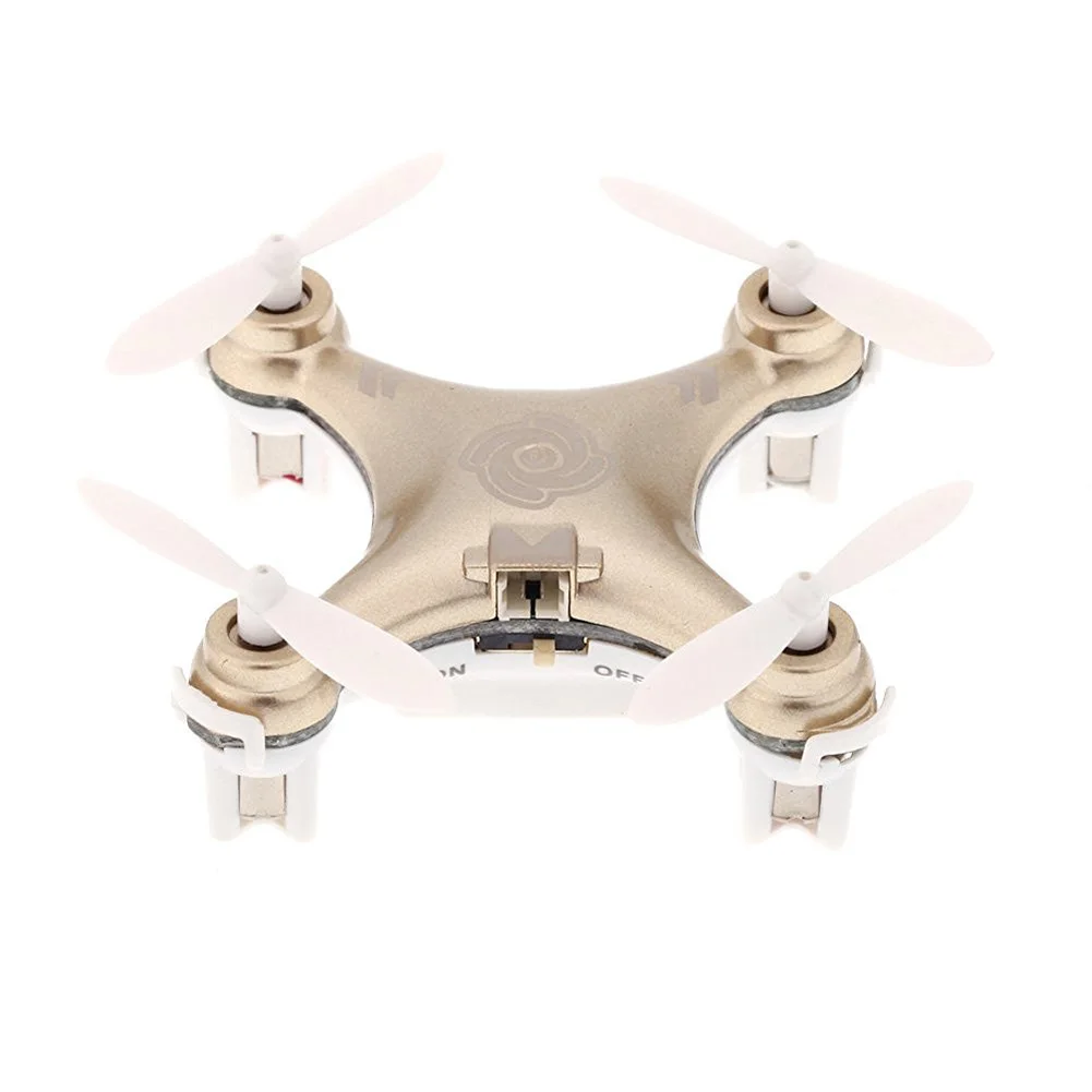 Золотой Cheerson CX-10A 2,4 GHz 4CH RC Квадрокоптер нано Дрон с безголовым режимом RC Квадрокоптер Дрон - Цвет: Золотой