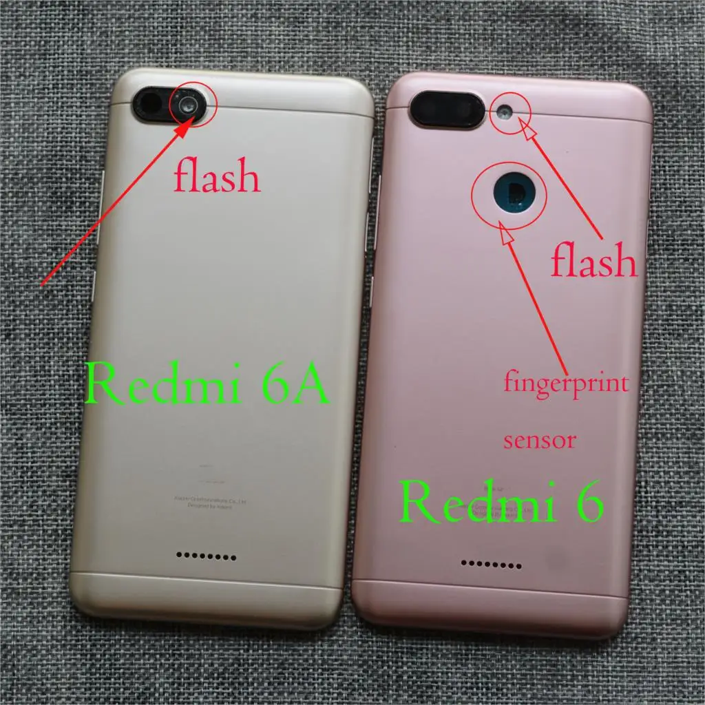 Задняя крышка аккумулятора для Xiaomi Redmi 6 замена корпуса задней двери запасные