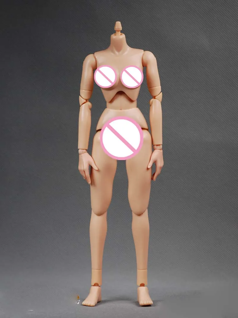 

New 1/6 Female Flexible Action Figure yellowish Color Middle Breast Body for Kumik HT Head Collectible Doll Toys