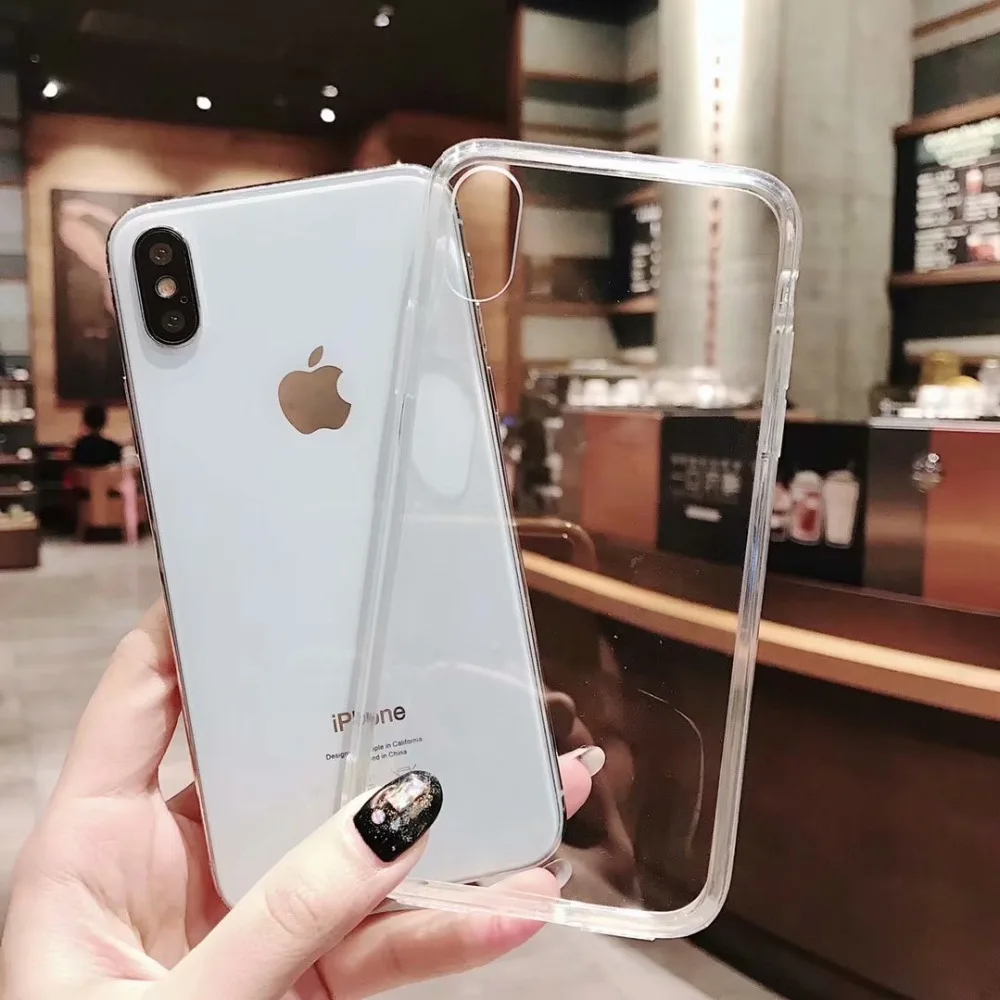 Чехол для iphone XS Max XR X Жесткий Пластиковый Акриловый Прозрачный чехол 6 6S 7 8 Plus |