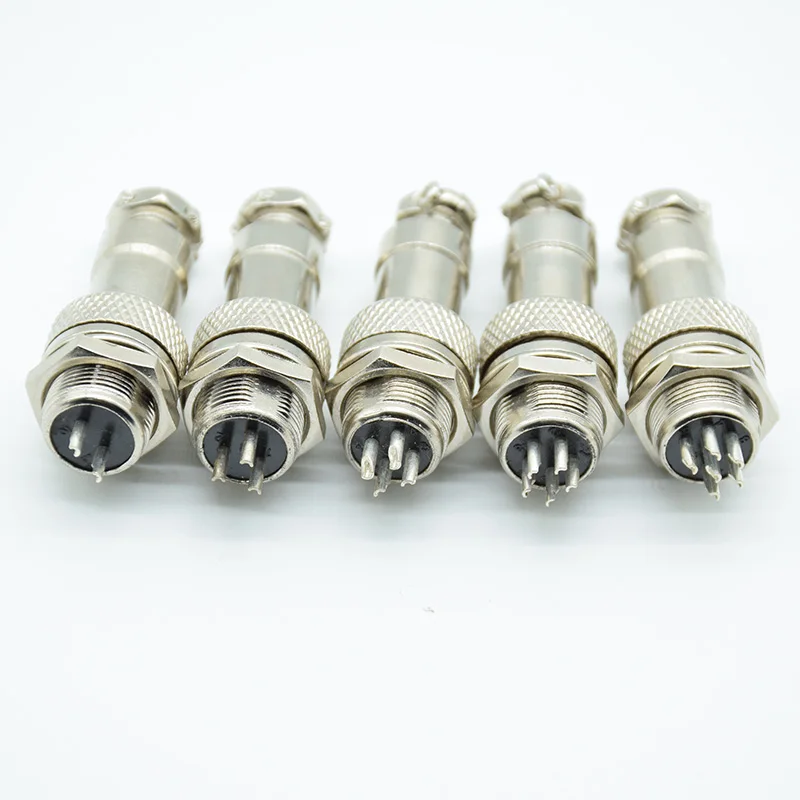 1 комплект (папа и мама) GX12 2/3/4/5/6 Pin 12 мм круглая авиационная розетка штекер провод