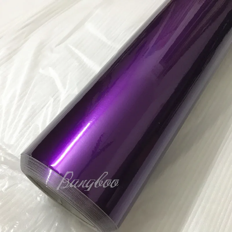 

1.52x18M High Quality PVC Self Adhesive Glossy Red Metallic Vinyl Car Sticker