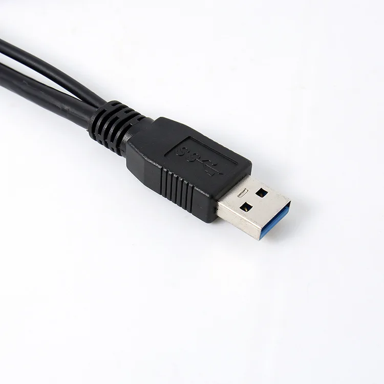50 см USB 3 0 Dual Power Y Shape 2 X Type a to Micro B кабель для передачи данных внешних жестких дисков