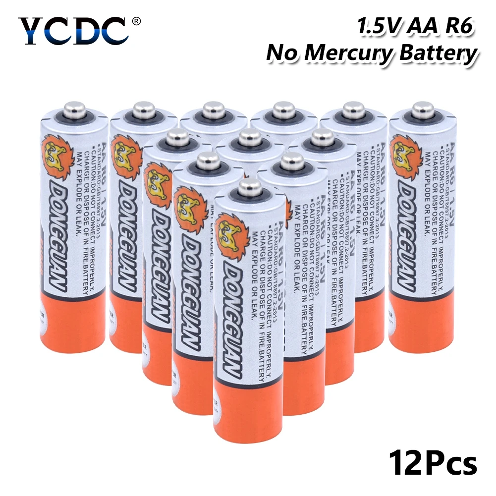 12 шт. AA карбоновая сухая батарея UM3 HR6 AM3 MN1500 15AC 4006 1,5 V для калькулятор будильник Мышь радио геймпад MP3 MP4