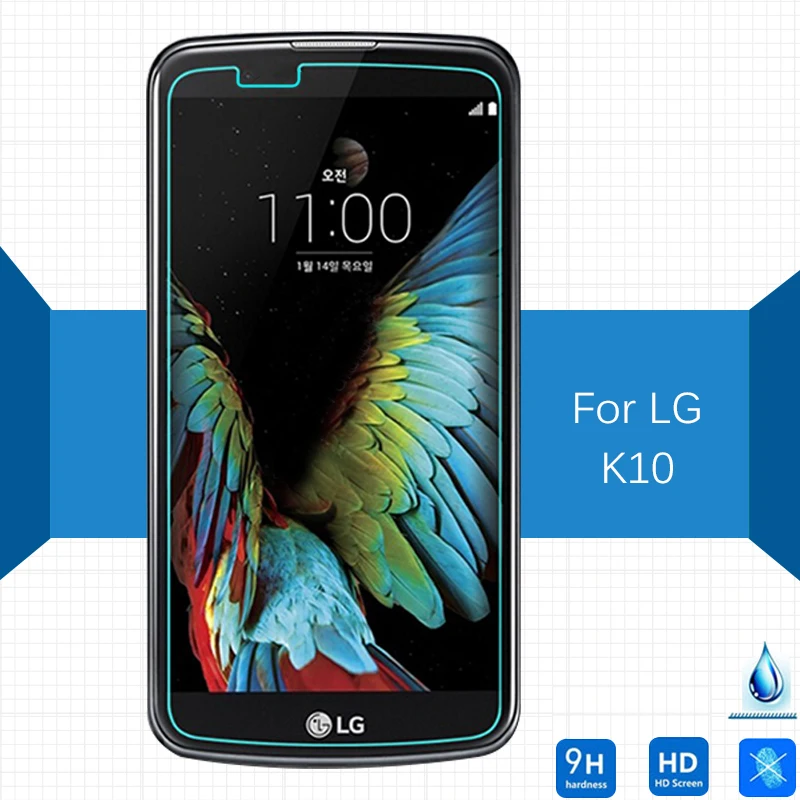 Для LG K10 закаленное стекло оригинальная 9H защитная пленка Взрывозащищенная для