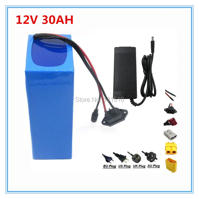 12v 30ah батарея 12v 30ah литиевая батарея с 12,6 V 3A Зарядное устройство для уличный светильник/cctv камера 30A BMS