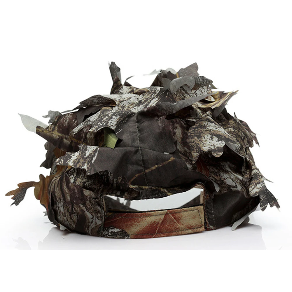3D листьев Маскировочная шапка Для мужчин открытый лесной камуфляж джунгли
