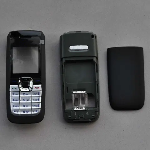 BINYEAE Новый чехол с полным корпусом, лицевая передняя рамка с ключом, стекло + средняя рамка + задняя крышка для Nokia 2610