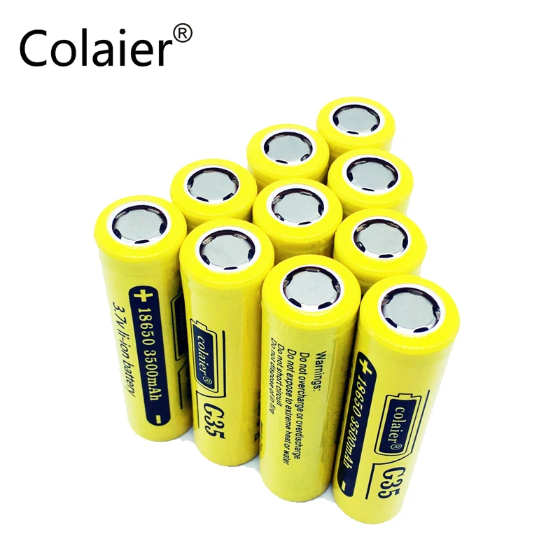 Перезаряжаемая литий ионная батарея Colaier G35 18650 3500 мАч 3 7 в 20 А литиевая с высоким