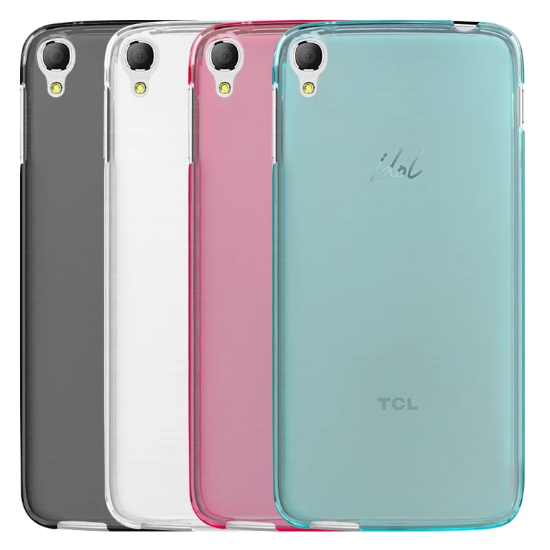 Роскошный прозрачный мягкий гелевый Чехол из ТПУ чехол накладка для Alcatel OneTouch Idol 3