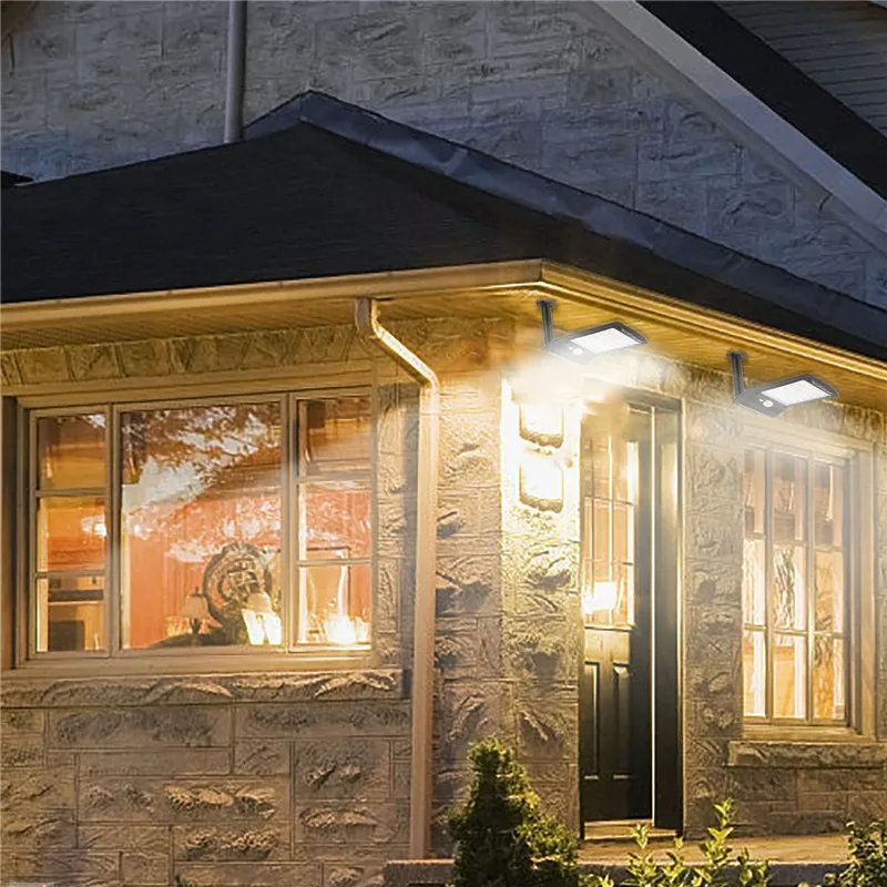 Новый Уличный настенный светильник с солнечной панелью 36 светодиодный Пассивный