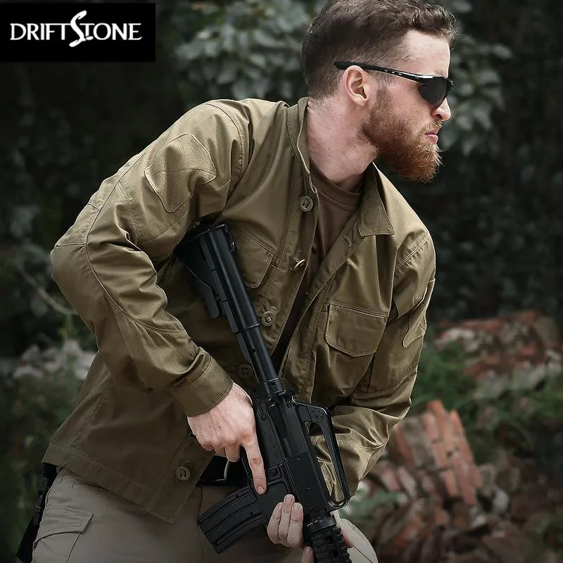 

Мужская камуфляжная армейская рубашка в стиле милитари, Весенняя Военная тактическая рубашка спецназа, дышащая водонепроницаемая рубашка-карго с несколькими карманами, верхняя одежда