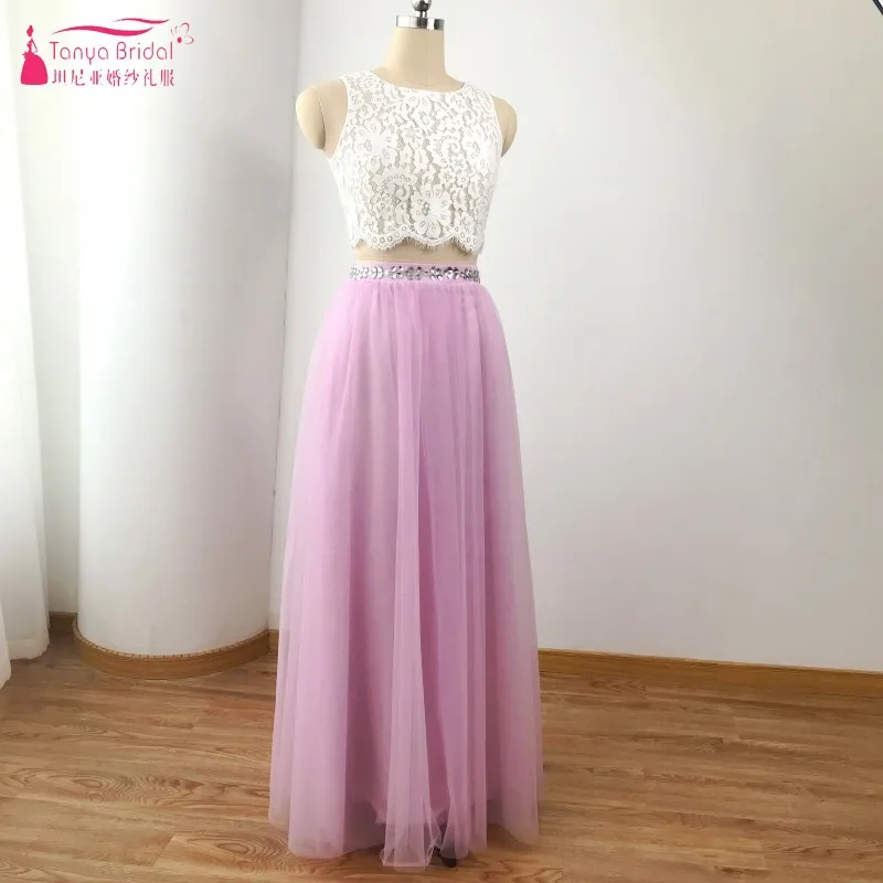 Платье для выпускного вечера из двух частей 2018 контрастный цвет vestido de festa