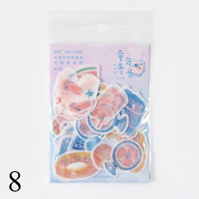 8 46 шт./кор. Kawaii фрукты КИТ Стикеры милые канцелярские Стикеры s пуля бумага для журнала Стикеры для малыша DIY Скрапбукинг ежедневник, альбомы - Цвет: 8