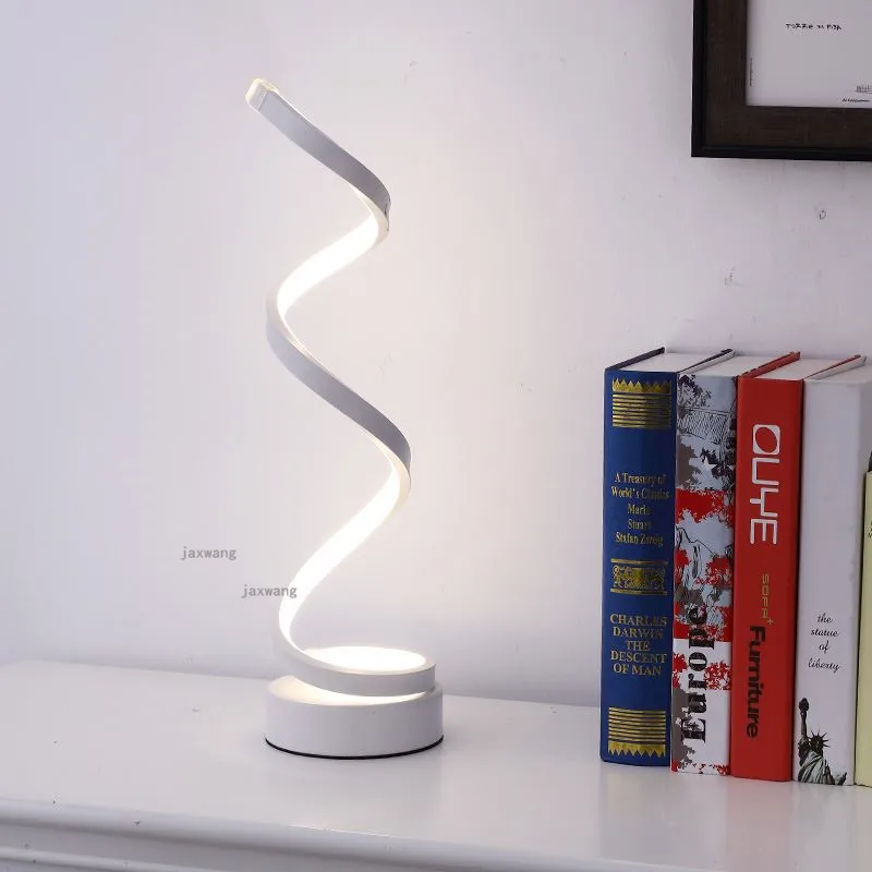 Modern nordic LED strip light table lamp bedside aluminum deco maison lamps for the bedroom desk bed dfdsg | Освещение