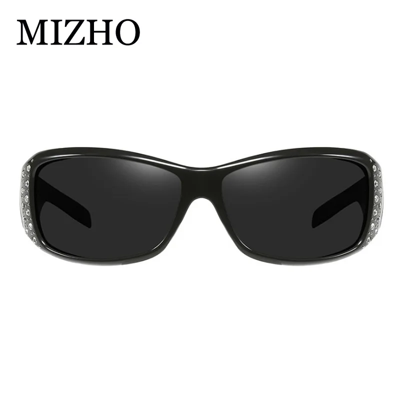 

MIZHO 2021 Plastic Polaroid UV400 Sunglasses Women Luxury Brand Sexy Crystal Trendy Ladies Retro Goggle Polarized Driving Shades